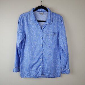 Vineyard Vines women's size S Small pajama top sleepwear Blue cotton